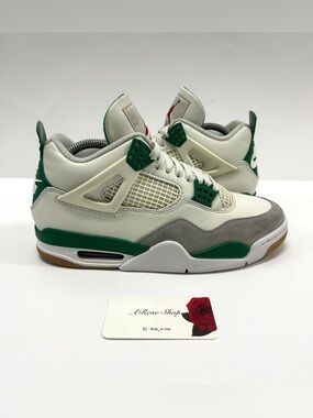 Nike SB x Air Jordan 4 Retro ‘Pine Green’ (DR5415 103) Shoes Size: 8 M